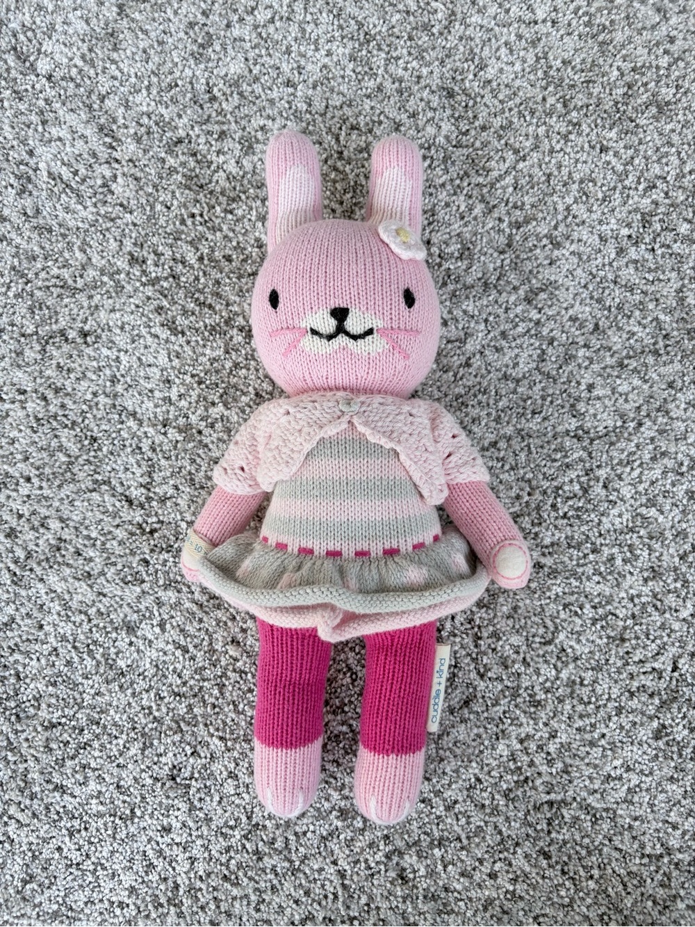 Cuddle + Kind Chloe the Bunny Knit Plush 13 Inch